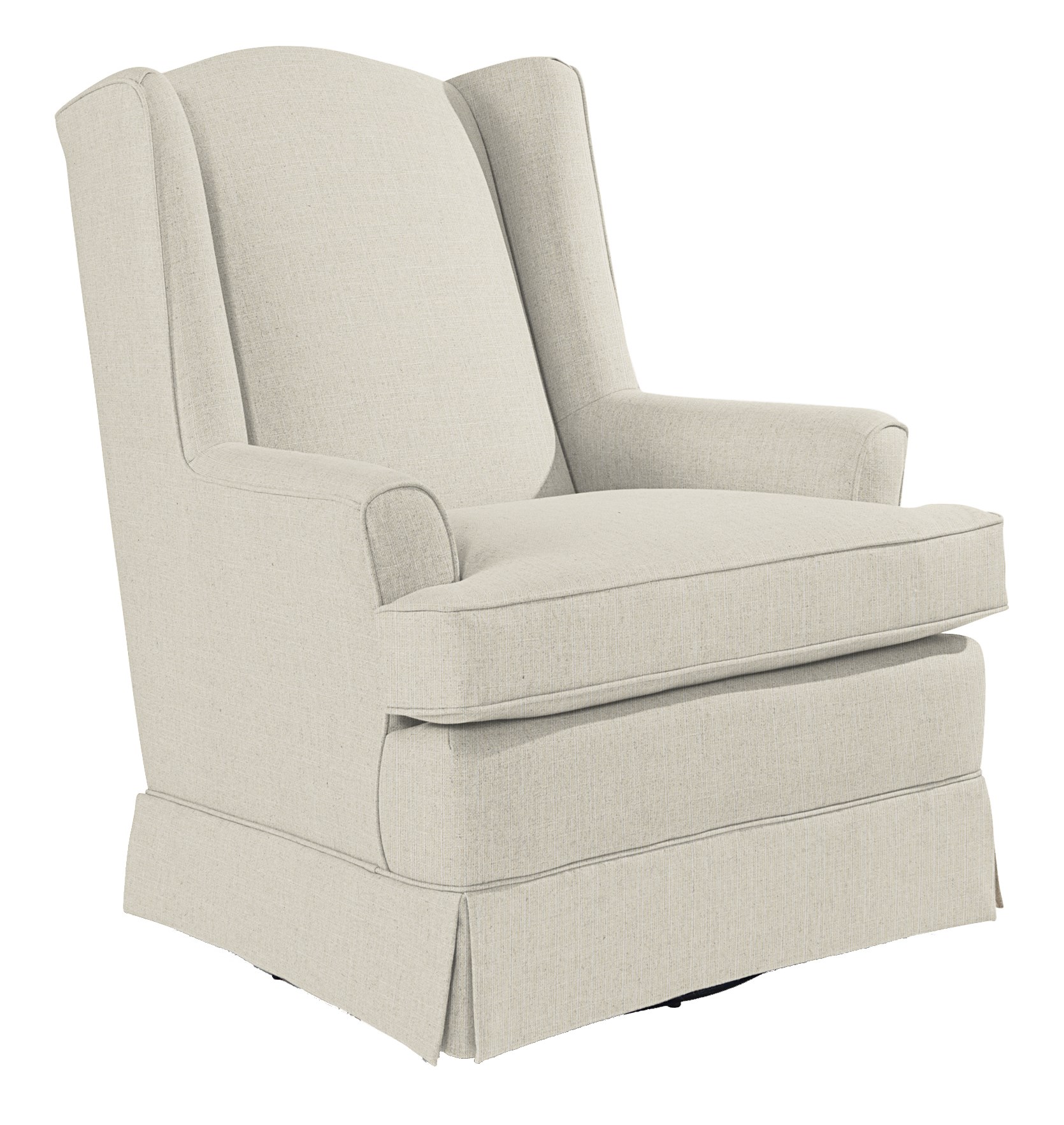 Best Home Furnishings Natasha 7147 Natasha Swivel Glider with Wing Back